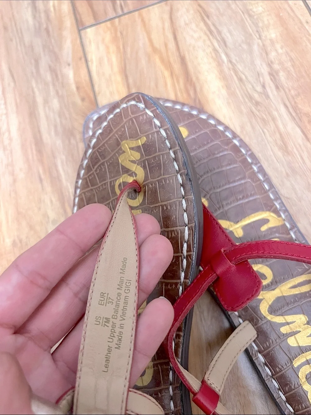 NWOT Sam Edelman Gigi Regular Fit Toe Post Sandals - Picture 9 of 9